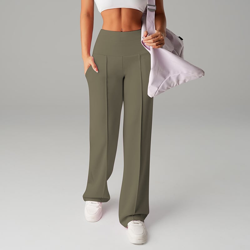 đ Pantalon Droit Femme â Coupe Ample, Tissu Souple & ĂlĂ©gance Quotidienne âš