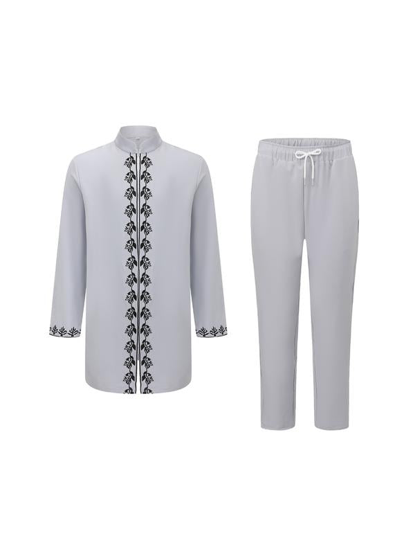 Ensemble caftan africain pour homme,ensemble 2 pièces