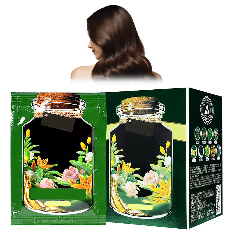 📢📢50% de réduction ! Crème colorante botanique 3-en-1 – Sans ammoniaque, couvre 100 % des cheveux gris & nourrit en une seule étape ! 💇♀️🌿