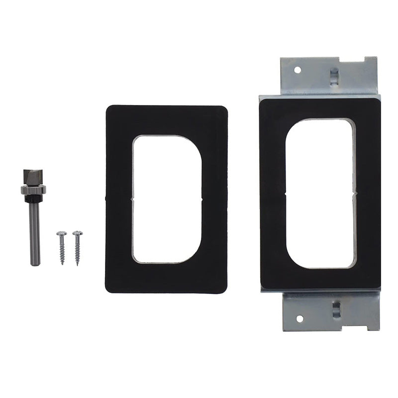 Kit de positionnement pour trou de serrure de porte à charnière