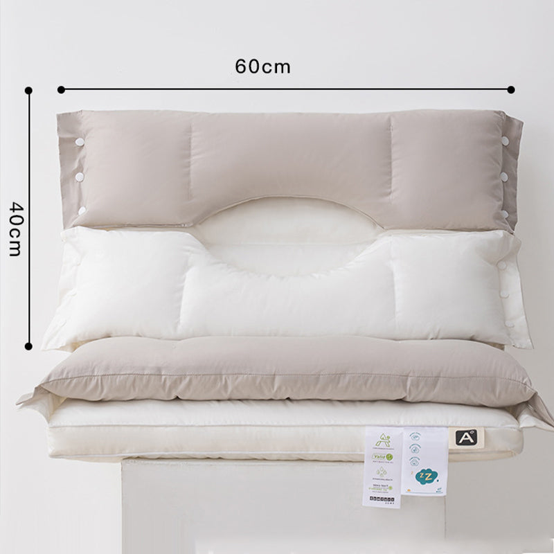 Oreiller Cervical Amovible et Souple à Double Couches