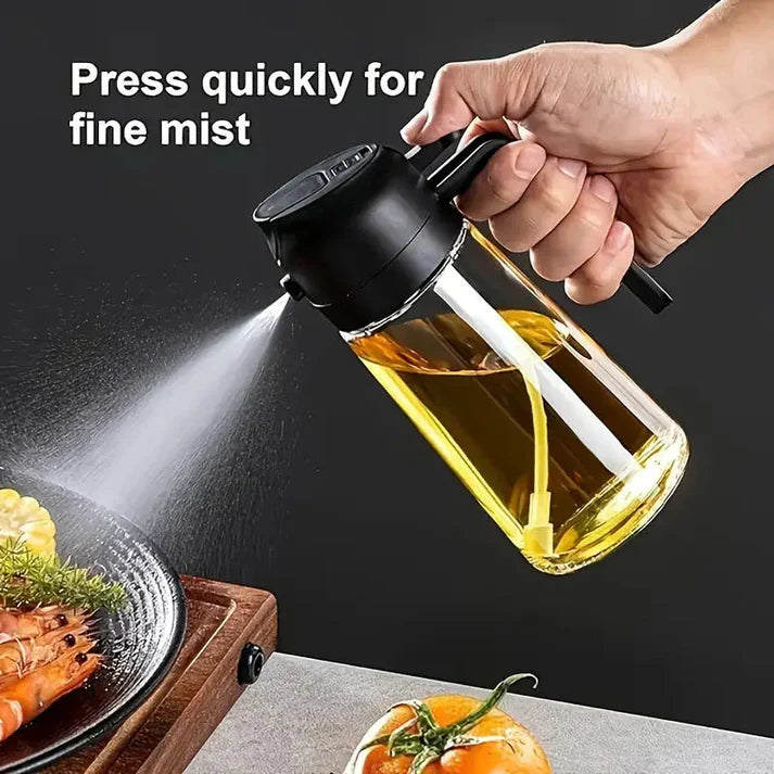 ✨💕Pulvérisateur et distributeur d'huile en verre 2 en 1/-600ml
