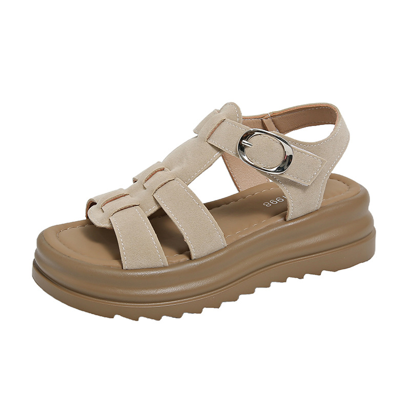 Sandales Romaines à Plateforme pour Femme
