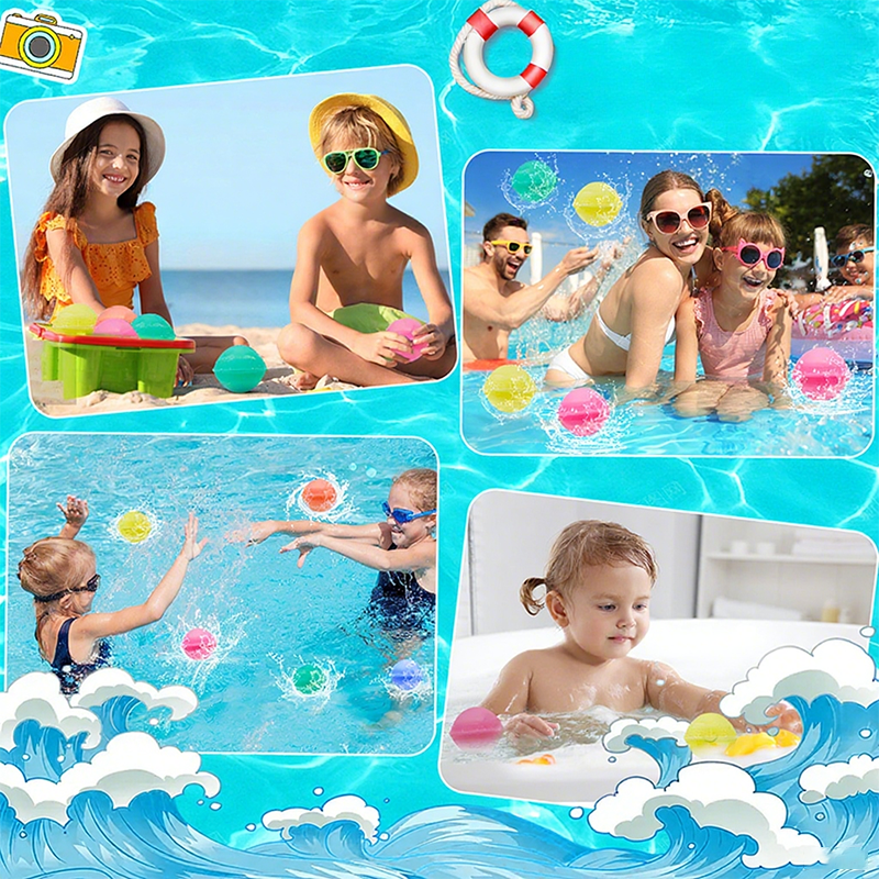 🎈50 % de réduction aujourd'hui🔥C'est parti pour les joies de l'été 🎈Jouet ballon d'eau en silicone non magnétique💧