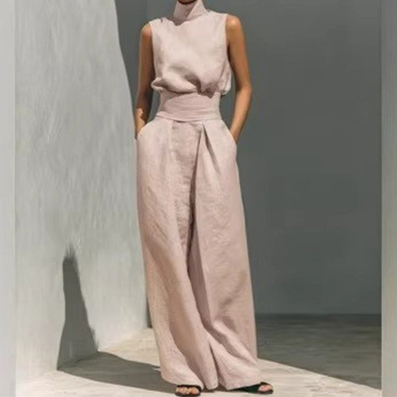 💥 NOUVEAUTÉ : -50 % 🔥 Ensemble 2 pièces pour femme (haut et pantalon à jambes larges) – moderne, élégant et fluide ✨