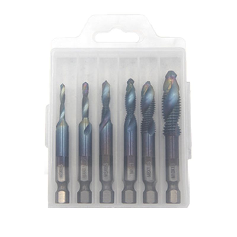 Jeu de 6 Tarauds Spiraux Composites Multifonctions