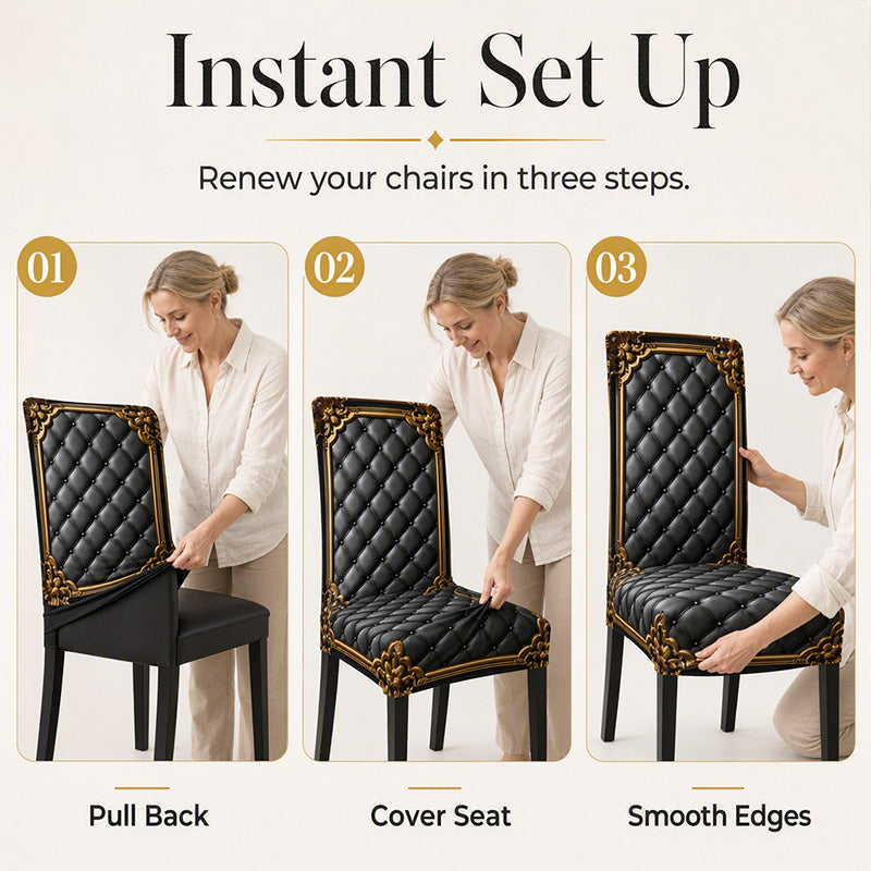 📢 50% DE RÉDUCTION !! ⏰ Housse de Chaise Extensible Lavable