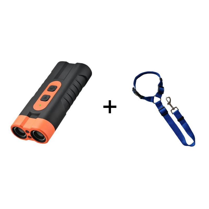🐕 PROMO LIMITÉE 50% DE RÉDUCTION ! 📡 Dispositif Anti-Aboiements pour Chiens – Double Ultrason, Lampe Torche & Recharge Type-C ✨