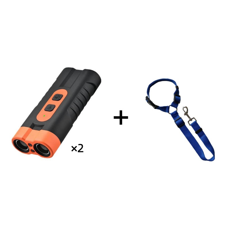 🐕 PROMO LIMITÉE 50% DE RÉDUCTION ! 📡 Dispositif Anti-Aboiements pour Chiens – Double Ultrason, Lampe Torche & Recharge Type-C ✨