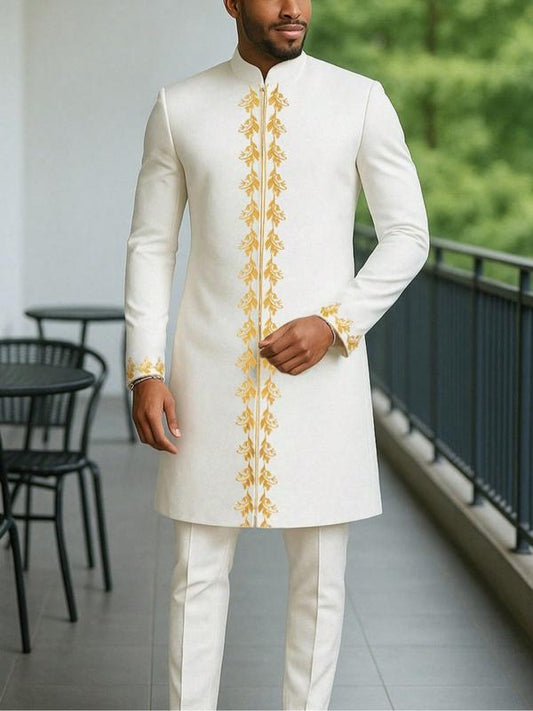 Ensemble caftan africain pour homme,ensemble 2 pièces