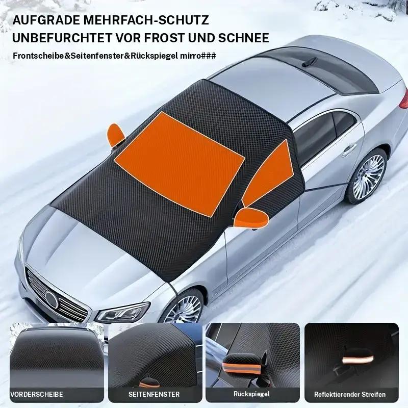 Pare-soleil universel pour pare-brise de voiture, protection magnétique contre la neige en tissu Oxford, protection contre le gel en hiver, bande réfléchissante pour le rétroviseur la nuit