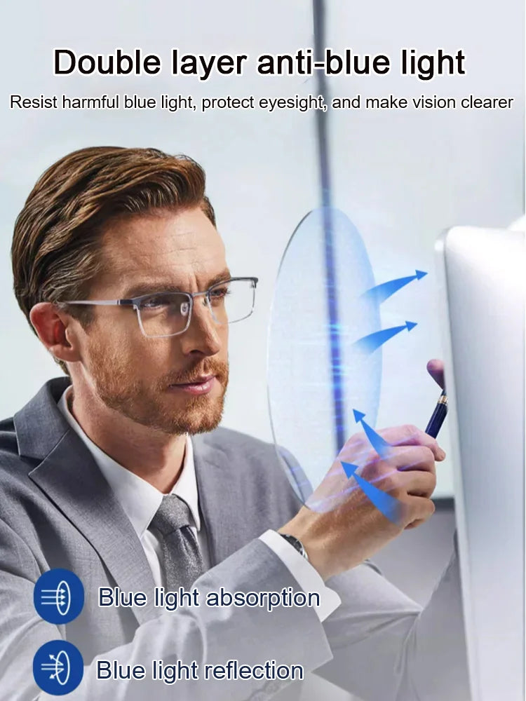 📢📢50 % de réduction !! ⏰ Lunettes de Lecture Ultra-Légères avec Filtre Anti-Lumière Bleue – Confort Tout au Long de la Journée & Protection Oculaire