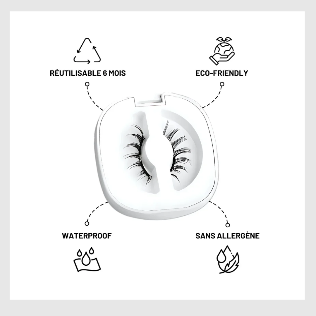 💖Dernier jour : Achetez 1, obtenez 1 GRATUIT !!🎁 Cils Magnétiques Réutilisables Premium + Applicateur