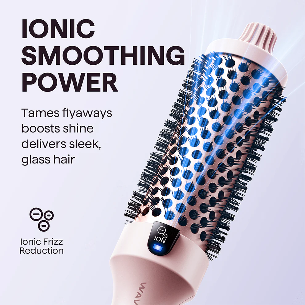 💇‍♀️ 50% DE RÉDUCTION! ✨ Brosse à Cheveux 2-en-1 Volume & Lissage - Technologie Céramique-Tourmaline avec 3 Températures Réglables pour un Style Parfait en 5 Min ⚡🌈