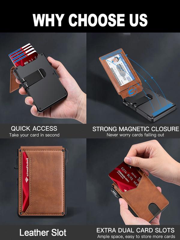 🔥🎁Nouveauté : 50 % de réduction -- Portefeuille fin pour homme avec protection RFID