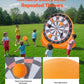 Cible de fléchettes gonflable en forme de ballon de football, cible géante, livrée avec 2 ballons de football et une pompe à air, s'installe en 3 minutes, idéale pour les grands jeux dans le jardin