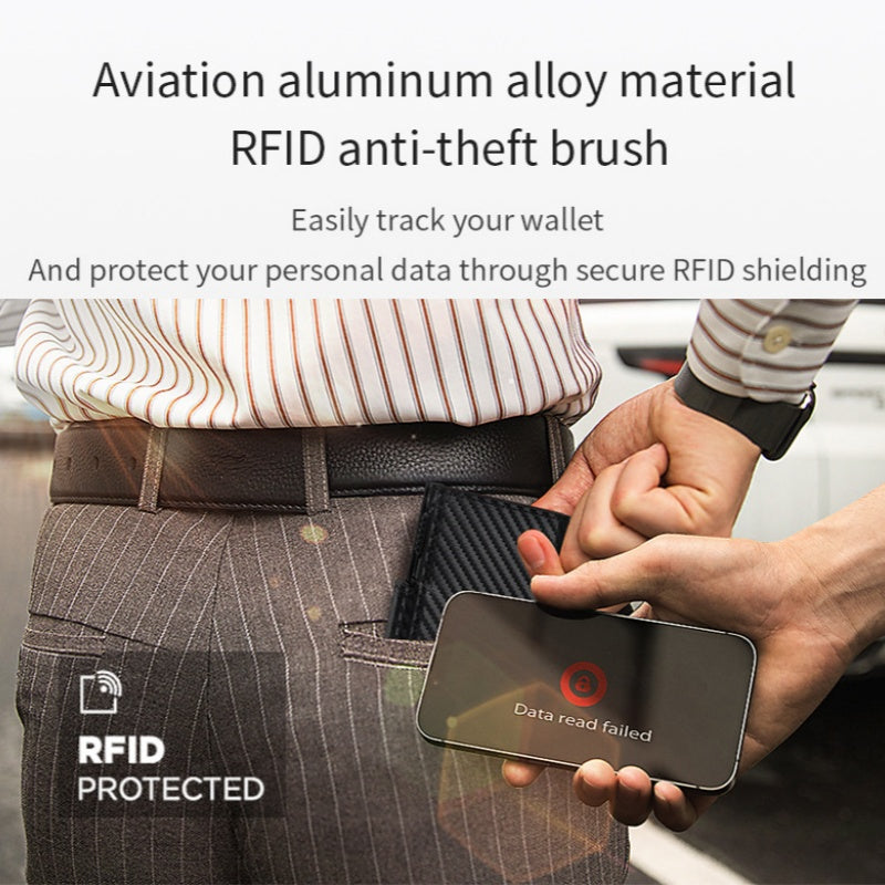 🔥🎁Nouveauté : 50 % de réduction -- Portefeuille fin pour homme avec protection RFID