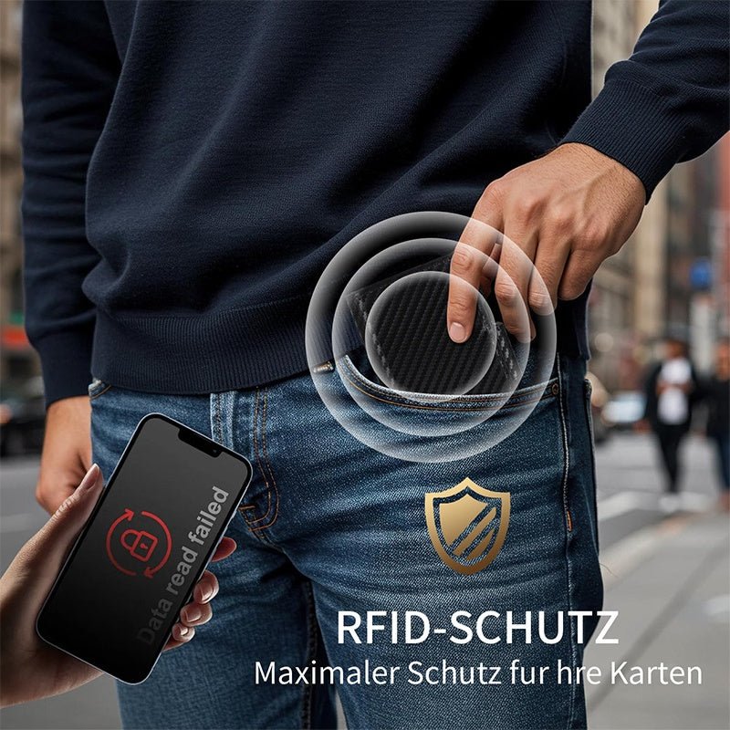 🔥🎁Nouveauté : 50 % de réduction -- Portefeuille fin pour homme avec protection RFID