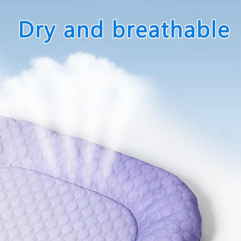 Tapis rafraîchissant pour chiens et chats - Couverture rafraîchissante d'été « Ice Silk » aux couleurs dégradées, coussin de couchage doux et respirant pour les sols d'intérieur, les canapés et les trajets en voiture