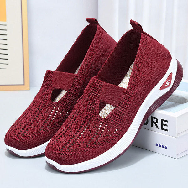 👟 60% DE RÉDUCTION! 🚶‍♀️Baskets légères et respirantes pour femme, en maille, à enfiler, unies et tendance