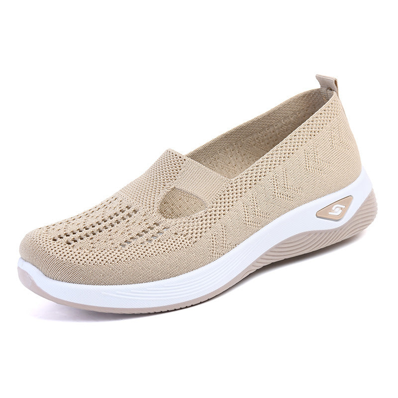 👟 60% DE RÉDUCTION! 🚶‍♀️Baskets légères et respirantes pour femme, en maille, à enfiler, unies et tendance