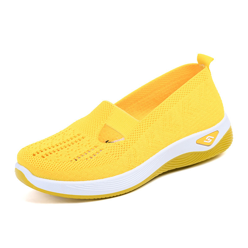 👟 60% DE RÉDUCTION! 🚶‍♀️Baskets légères et respirantes pour femme, en maille, à enfiler, unies et tendance