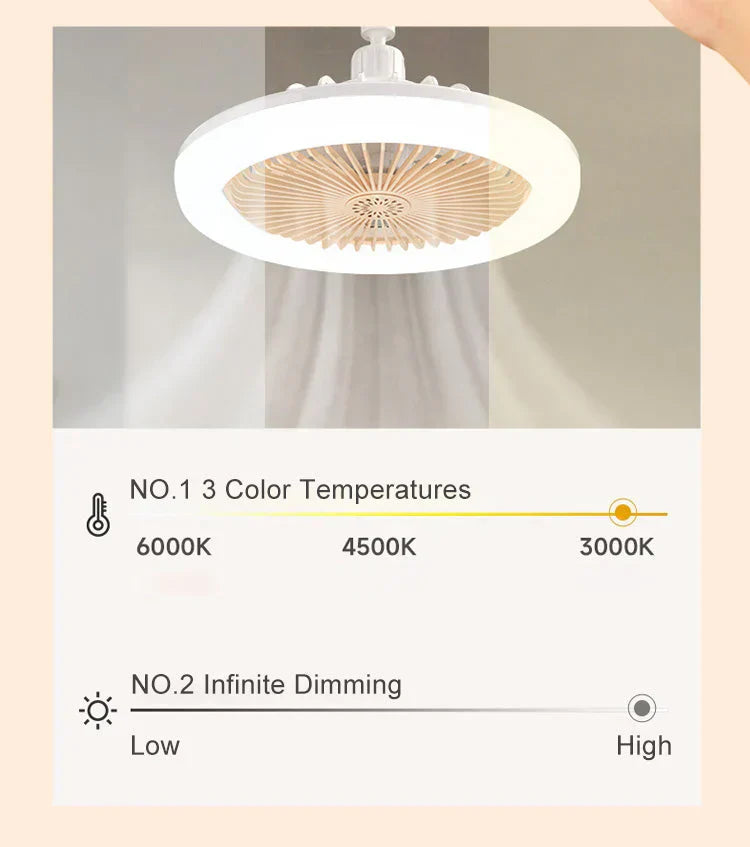 💡🔥 50 % DE RÉDUCTION ! Ventilateur de plafond LED avec télécommande – 3 vitesses, moteur CC silencieux et éclairage à intensité variable – Idéal pour la chambre et le salon ✨