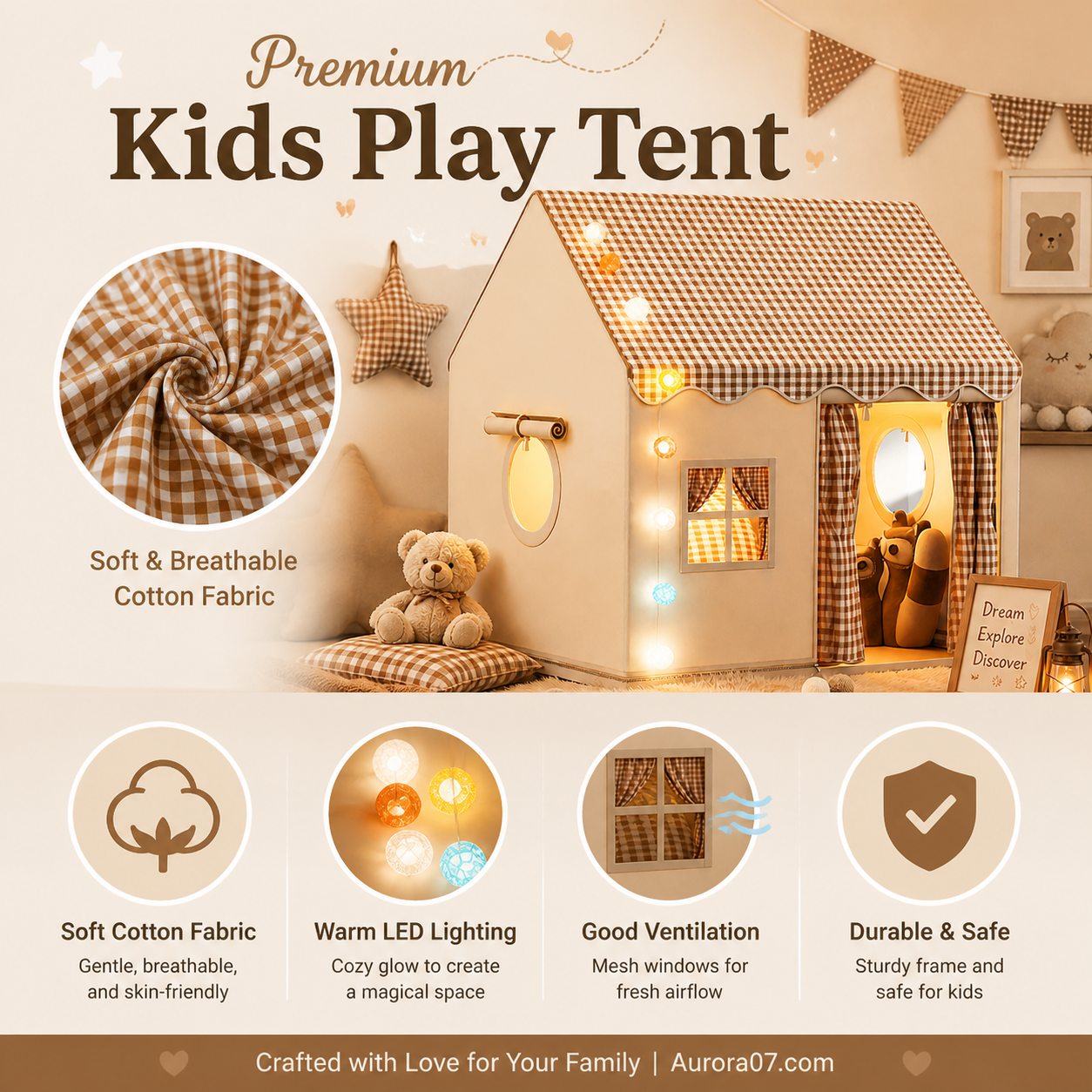 Tente de jeu pour enfants « Château »