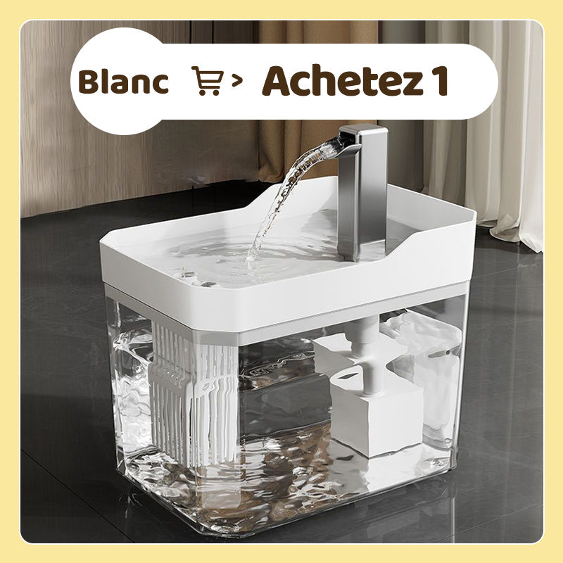 🔥 50% DE RÉDUCTION ! ✨ Fontaine à Eau Automatique pour Animaux - 1.5L Capacité, Fonctionnement Silencieux, Écoulement Continu Stimulant l'Hydratation 🐱💧