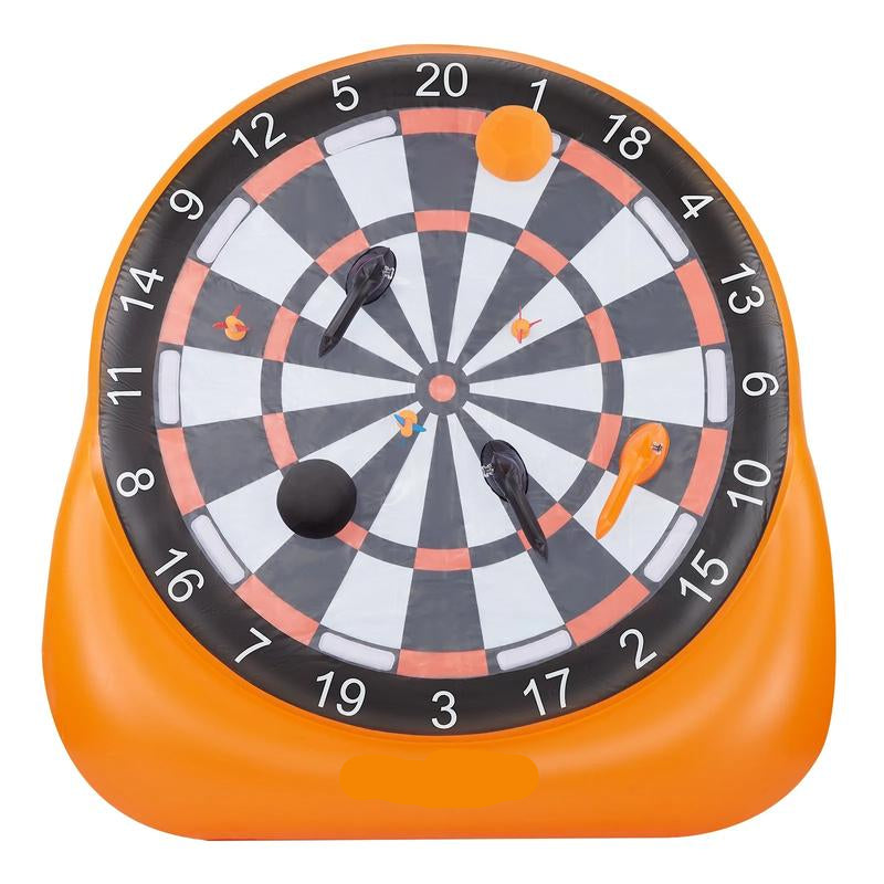 Cible de fléchettes gonflable en forme de ballon de football, cible géante, livrée avec 2 ballons de football et une pompe à air, s'installe en 3 minutes, idéale pour les grands jeux dans le jardin