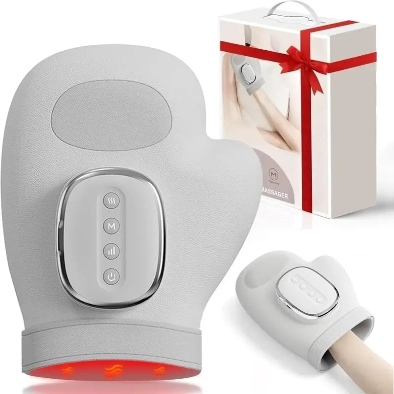 Appareil de massage portable pour les mains avec chaleur et compression