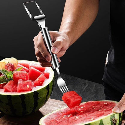 💥OFFRE EXCEPTIONNELLE : 1 + 1 gratuit🔥🍉 Préparez vos fruits sans effort✨ Coupe-fruits et fourchette 2-en-1 – pour servir des fruits rapidement et facilement ! 🍓