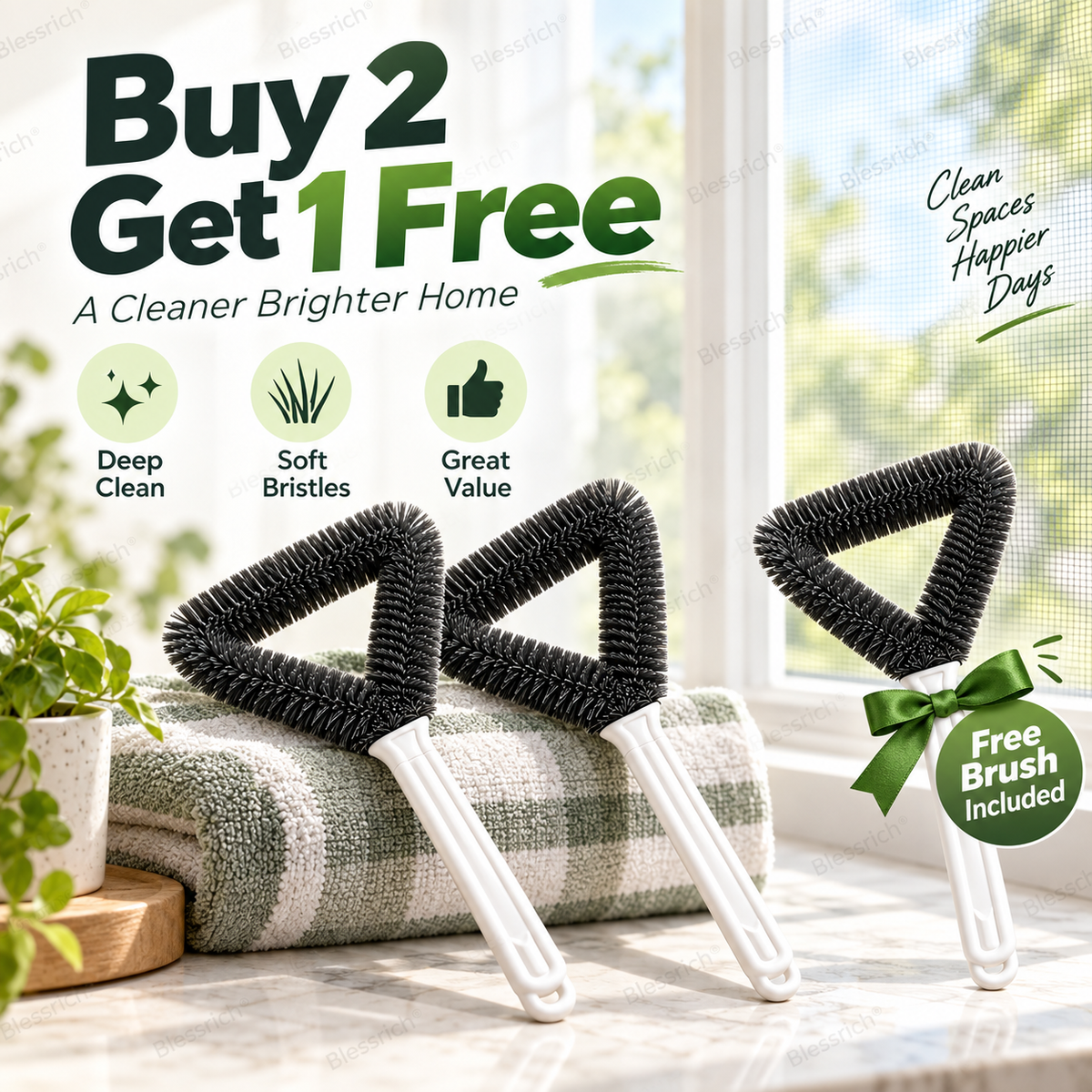 🔥 50% DE RÉDUCTION ! ✨Brosse triangulaire pour nettoyer les écrans