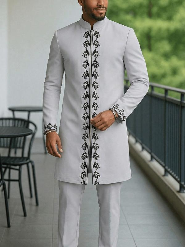 Ensemble caftan africain pour homme,ensemble 2 pièces