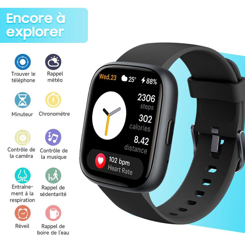 Montre connectée multifonction pour hommes / femmes