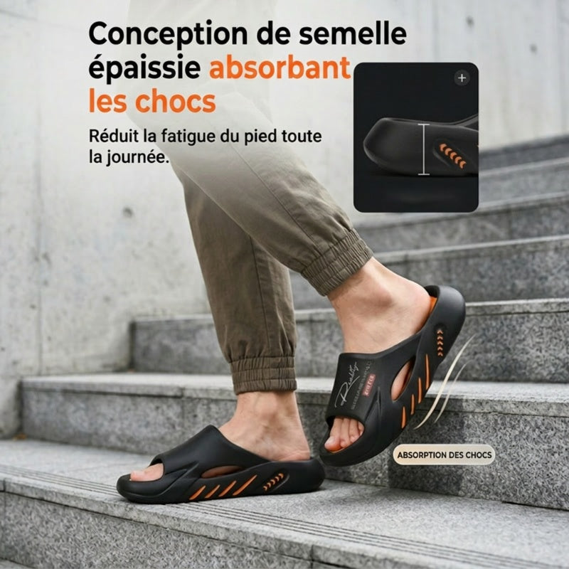 📢📢60 % de réduction !! ⏰Sandales Cloud à semelle épaisse antidérapante pour homme