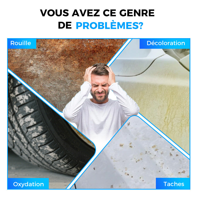 🎁🚗Spray d'élimination de particules de rouille et de fer de voiture✨🔥Achetez 3 obtenez 5 gratuit