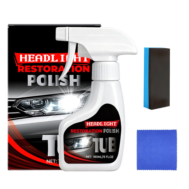 Restaureur de Phares Professionnel 180 ml avec Éponge 🧽🚗