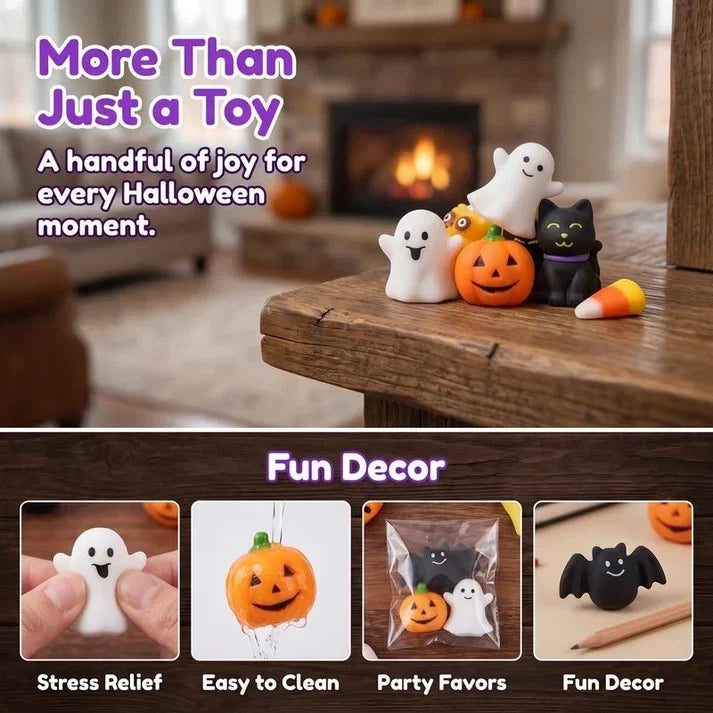 Lot de jouets anti-stress « Squishies » sur le thème d'Halloween