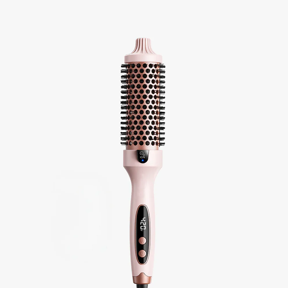 💇‍♀️ 50% DE RÉDUCTION! ✨ Brosse à Cheveux 2-en-1 Volume & Lissage - Technologie Céramique-Tourmaline avec 3 Températures Réglables pour un Style Parfait en 5 Min ⚡🌈