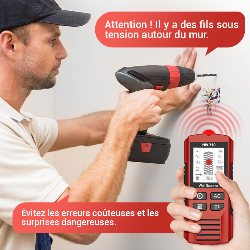 Détecteur Mural Portable Multifonctionnel