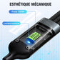 Chargement super rapide 100w, câble de données transparent 3-en-1