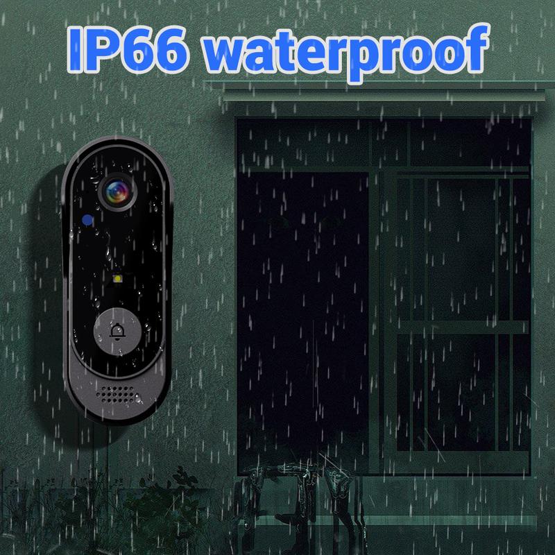 Caméra sans fil pour sonnette : 1080P, angle de 170°, écran 4,3 pouces, étanchéité IPX65 pour l'extérieur, vision nocturne