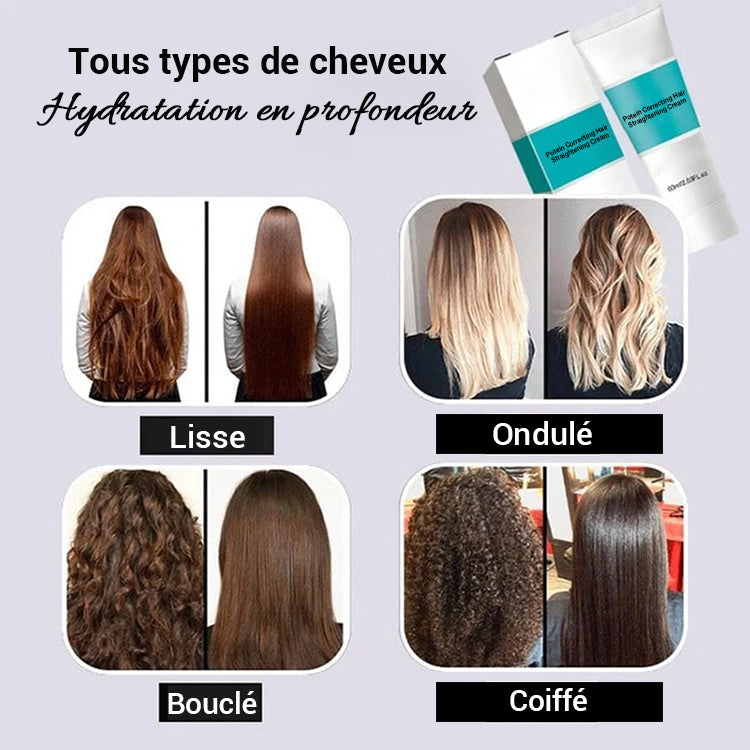 💞 Crème Lissante Soin à la Soie & Kératine – Achetez-en 2, Obtenez-en 1 Gratuit ! ✨💇‍♀️