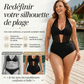 Maillot de bain pour femme avec haut dos nu et effet amincissant au niveau du ventre