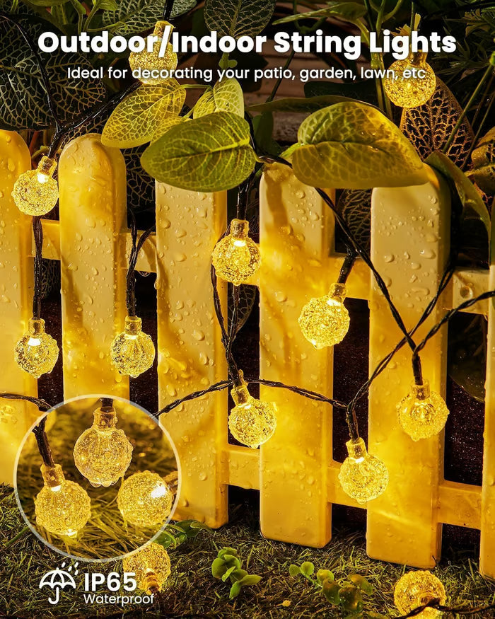 📢📢50% DE RÉDUCTION !! ⏰🎀Les meilleures décorations de Noël🎀Guirlande lumineuse extérieure LED solaire étanche