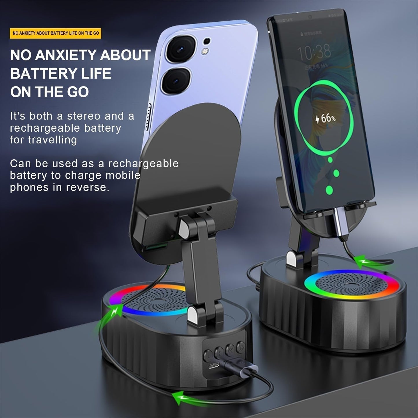 💥Support de téléphone portable multifonctionnel 5 en 1📱