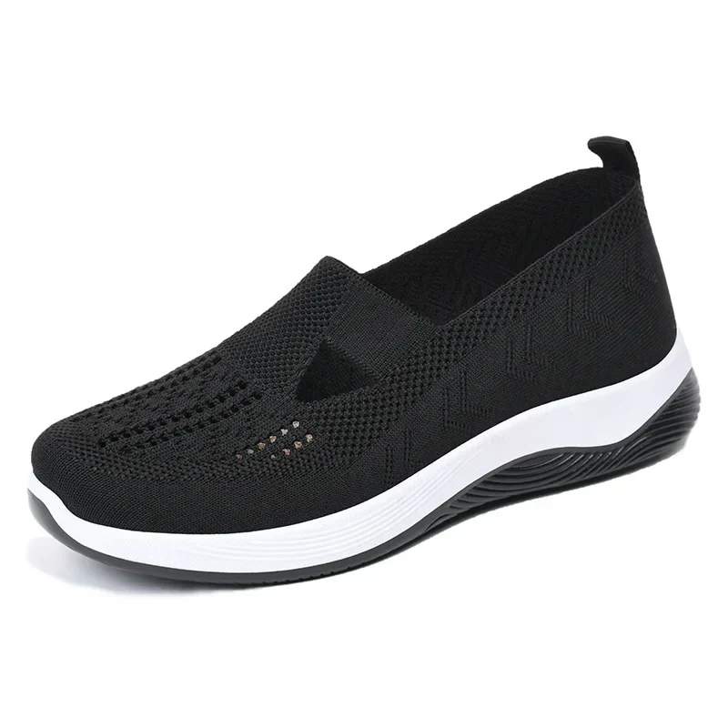 👟 60% DE RÉDUCTION! 🚶‍♀️Baskets légères et respirantes pour femme, en maille, à enfiler, unies et tendance
