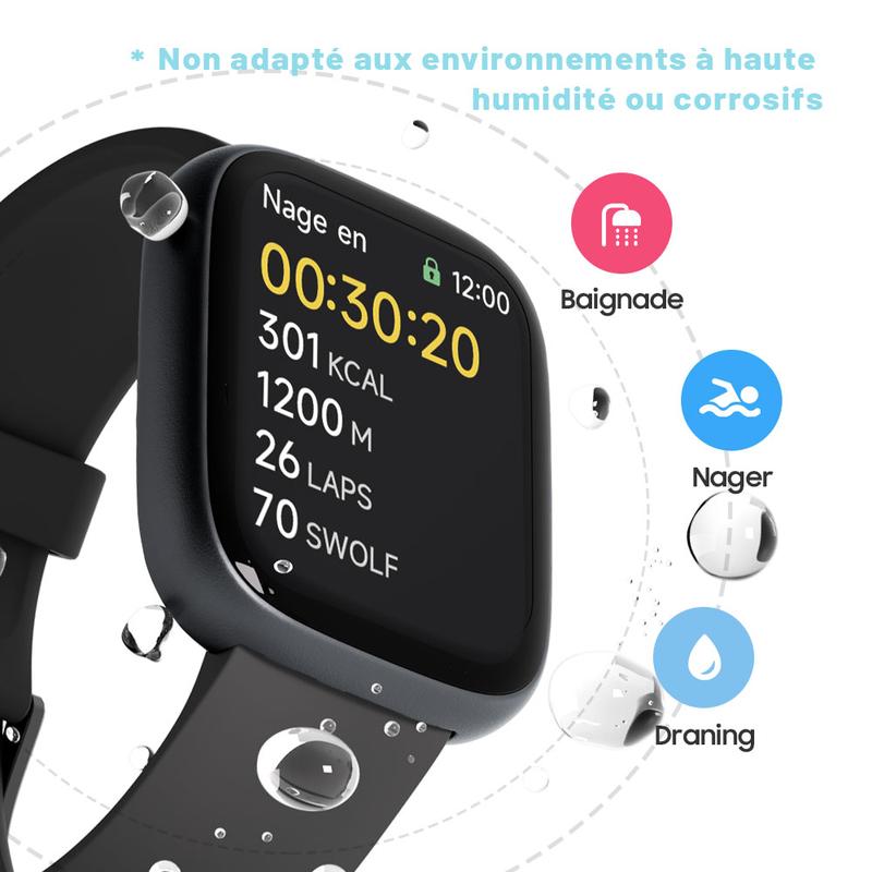 Montre connectée multifonction pour hommes / femmes
