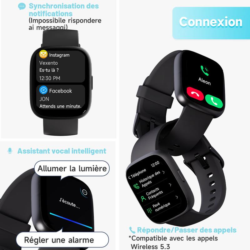 Montre connectée multifonction pour hommes / femmes